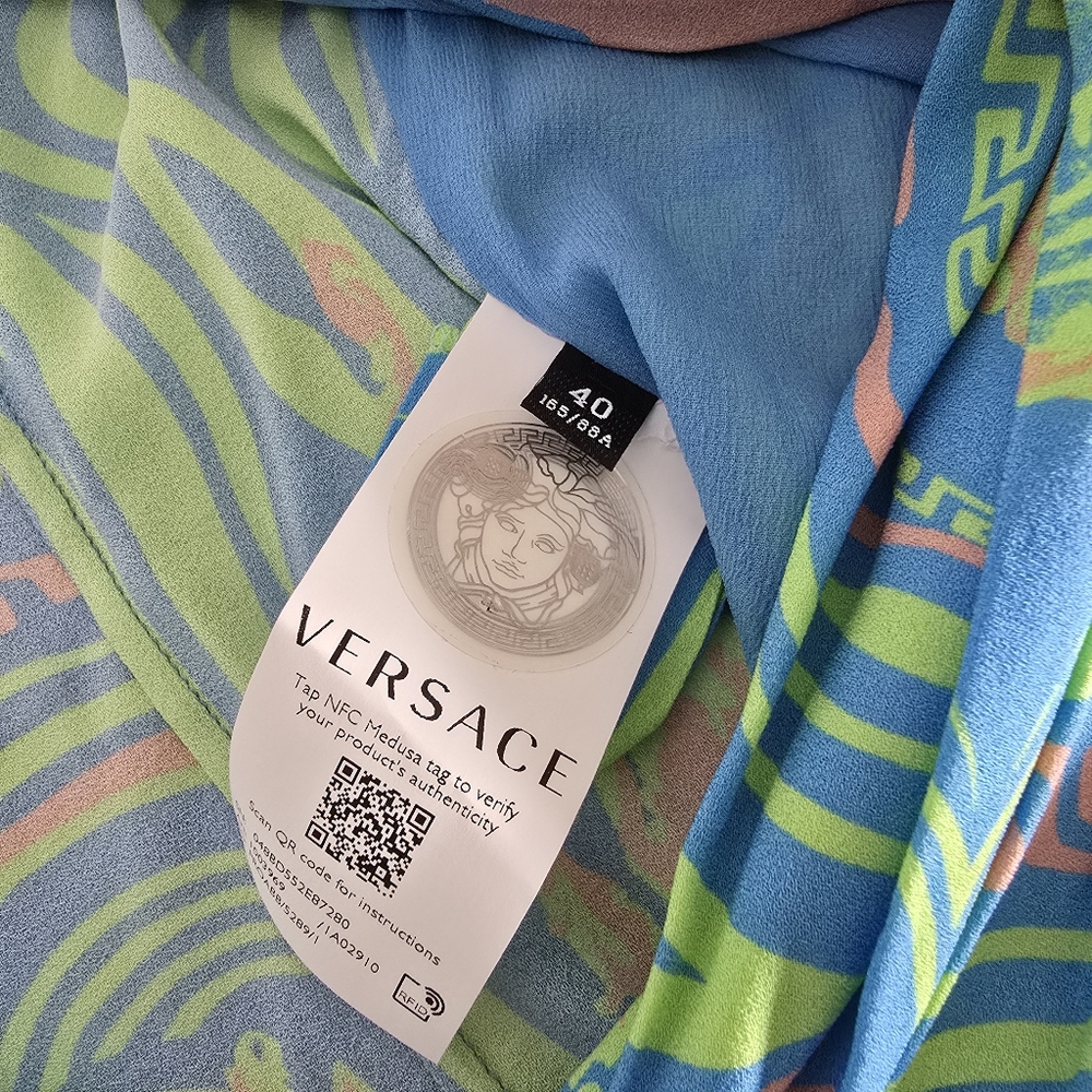 Versace Colorful Long Sleeve Bodysuit - Picture 7 of 13